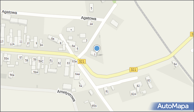 Grodziec Mały, Grodziec Mały, 1a, mapa Grodziec Mały