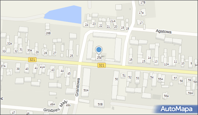 Grodziec Mały, Grodziec Mały, 25a, mapa Grodziec Mały