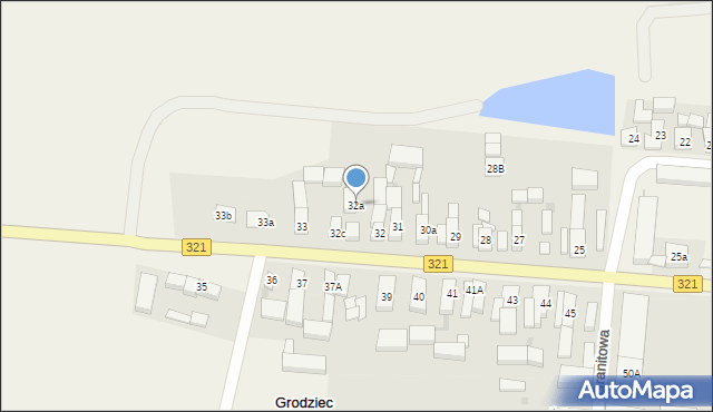 Grodziec Mały, Grodziec Mały, 32a, mapa Grodziec Mały
