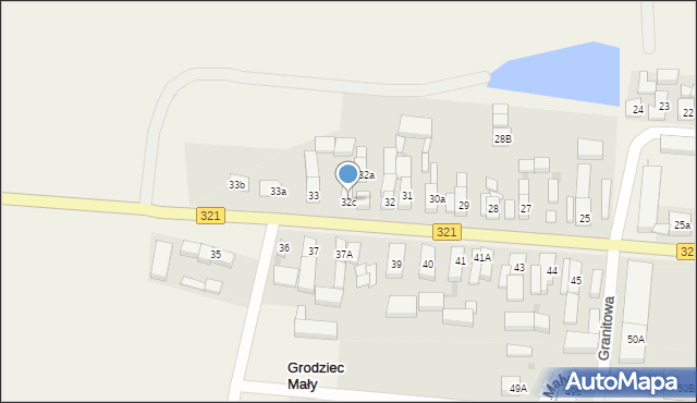 Grodziec Mały, Grodziec Mały, 32c, mapa Grodziec Mały