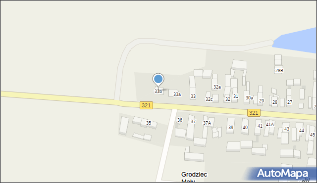 Grodziec Mały, Grodziec Mały, 33b, mapa Grodziec Mały