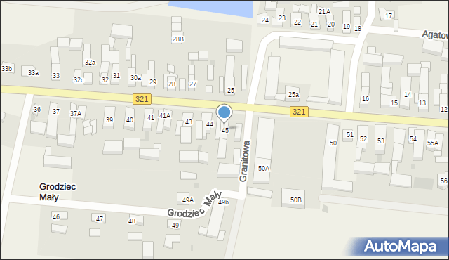 Grodziec Mały, Grodziec Mały, 45, mapa Grodziec Mały