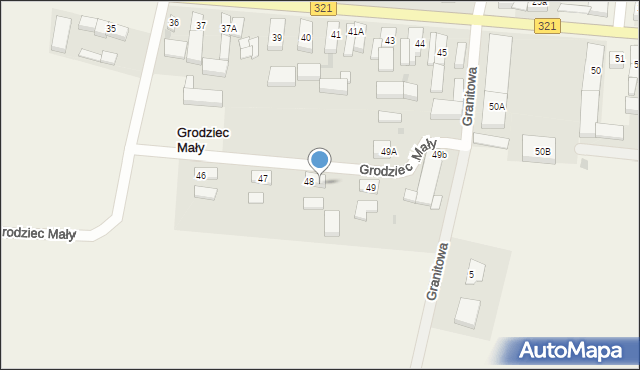 Grodziec Mały, Grodziec Mały, 48A, mapa Grodziec Mały