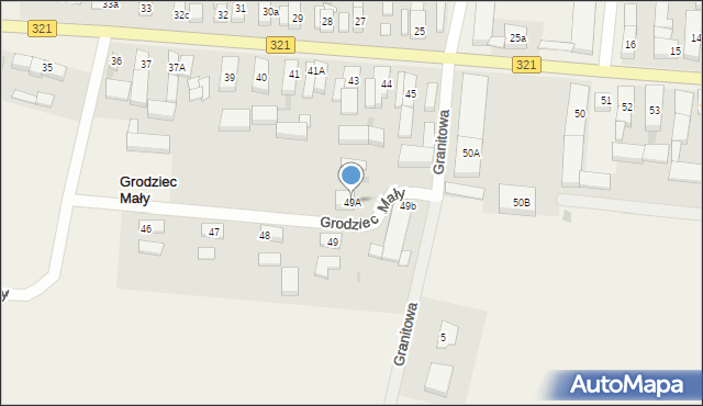 Grodziec Mały, Grodziec Mały, 49A, mapa Grodziec Mały