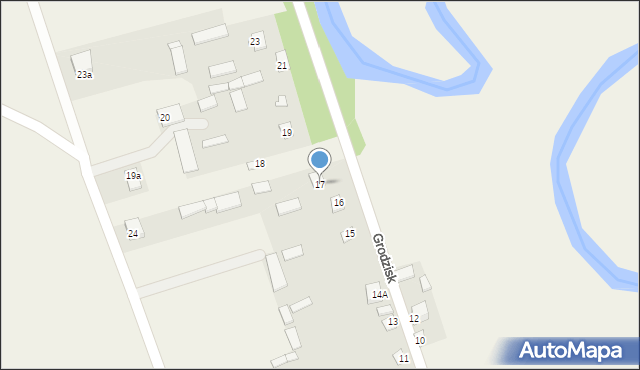 Grodzisk, Grodzisk, 17, mapa Grodzisk