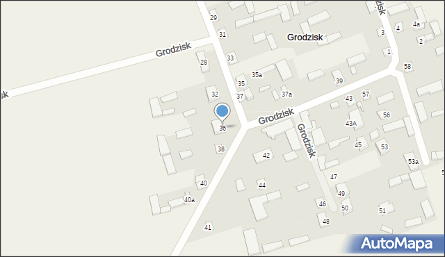 Grodzisk, Grodzisk, 36, mapa Grodzisk