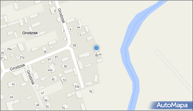 Grodzisk, Grodzisk, 55, mapa Grodzisk