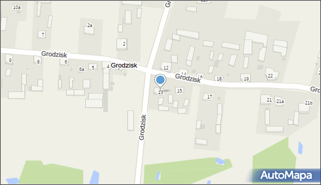 Grodzisk, Grodzisk, 13, mapa Grodzisk