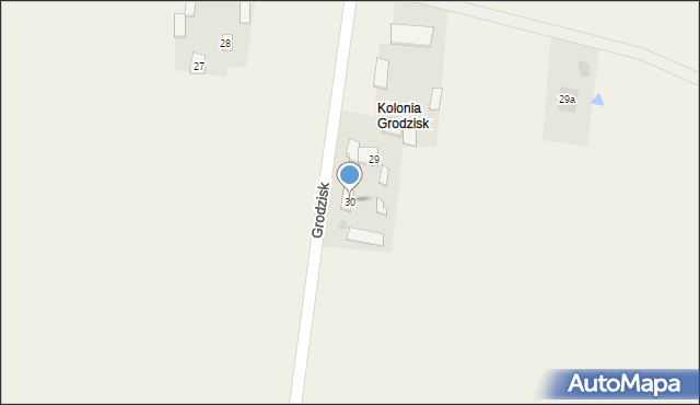 Grodzisk, Grodzisk, 30, mapa Grodzisk