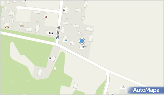 Grodzisk, Grodzisk, 123, mapa Grodzisk