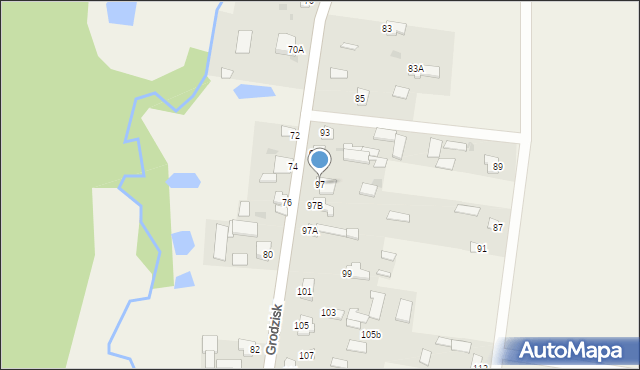 Grodzisk, Grodzisk, 97, mapa Grodzisk