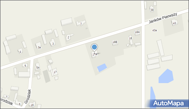 Grodzisk, Grodzisk, 17A, mapa Grodzisk