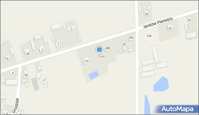 Grodzisk, Grodzisk, 18c, mapa Grodzisk