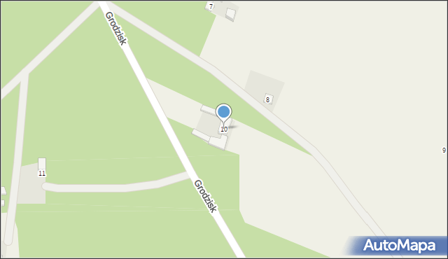 Grodzisk, Grodzisk, 10, mapa Grodzisk
