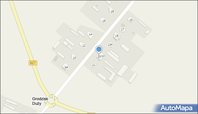 Grodzisk Duży, Grodzisk Duży, 13, mapa Grodzisk Duży