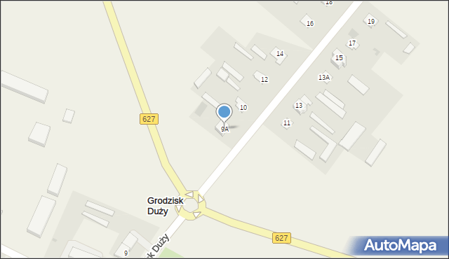 Grodzisk Duży, Grodzisk Duży, 9A, mapa Grodzisk Duży