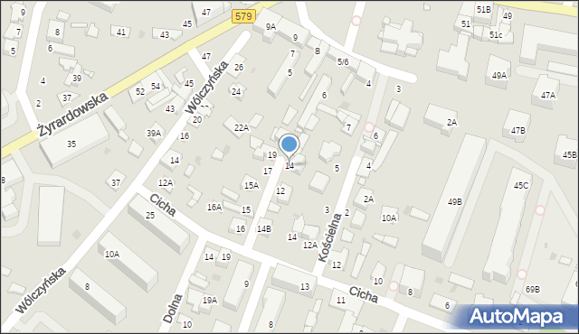 Grodzisk Mazowiecki, Grunwaldzka, 14, mapa Grodzisk Mazowiecki