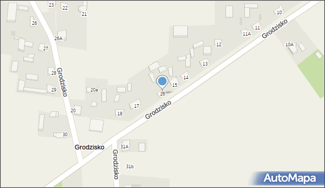 Grodzisko, Grodzisko, 16, mapa Grodzisko