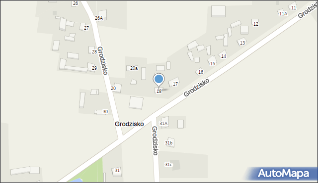 Grodzisko, Grodzisko, 18, mapa Grodzisko