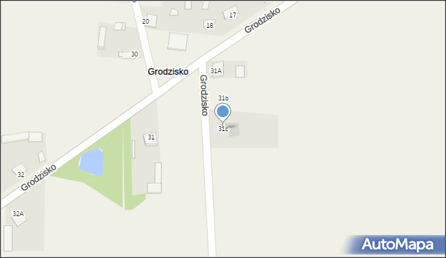 Grodzisko, Grodzisko, 31c, mapa Grodzisko