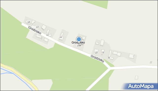 Grodzisko, Grodzisko, 10a, mapa Grodzisko