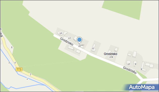 Grodzisko, Grodzisko, 12, mapa Grodzisko