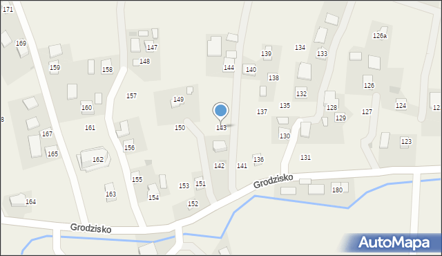 Grodzisko, Grodzisko, 143, mapa Grodzisko