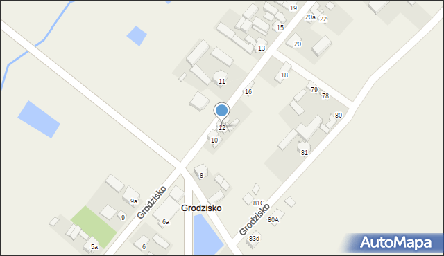 Grodzisko, Grodzisko, 12, mapa Grodzisko