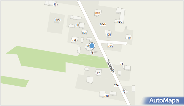 Grodzisko, Grodzisko, 78, mapa Grodzisko