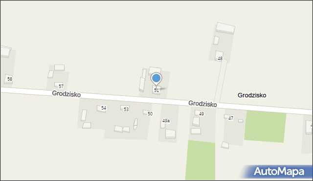 Grodzisko, Grodzisko, 51, mapa Grodzisko