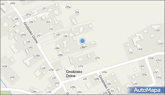 Grodzisko Dolne, Grodzisko Dolne, 136b, mapa Grodzisko Dolne