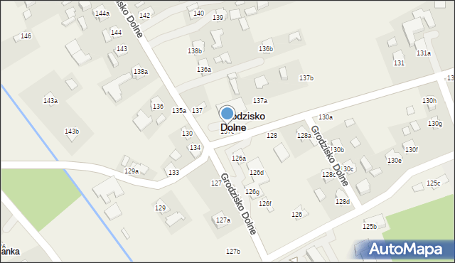 Grodzisko Dolne, Grodzisko Dolne, 137c, mapa Grodzisko Dolne