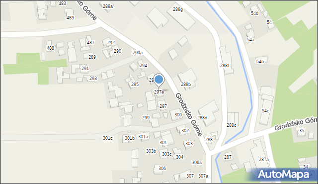 Grodzisko Dolne, Grodzisko Dolne, 297a, mapa Grodzisko Dolne