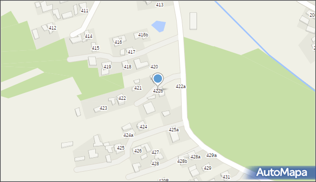Grodzisko Dolne, Grodzisko Dolne, 422b, mapa Grodzisko Dolne