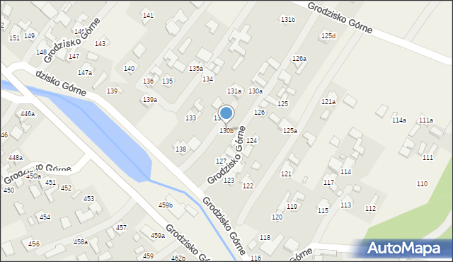 Grodzisko Górne, Grodzisko Górne, 130b, mapa Grodzisko Górne