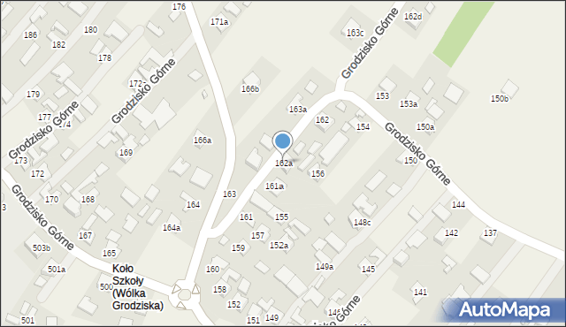 Grodzisko Górne, Grodzisko Górne, 162a, mapa Grodzisko Górne