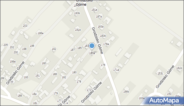 Grodzisko Górne, Grodzisko Górne, 180a, mapa Grodzisko Górne