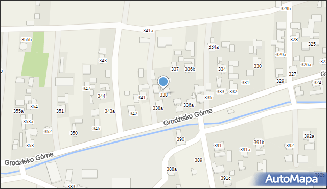 Grodzisko Górne, Grodzisko Górne, 338, mapa Grodzisko Górne