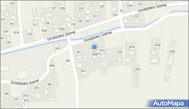 Grodzisko Górne, Grodzisko Górne, 391a, mapa Grodzisko Górne