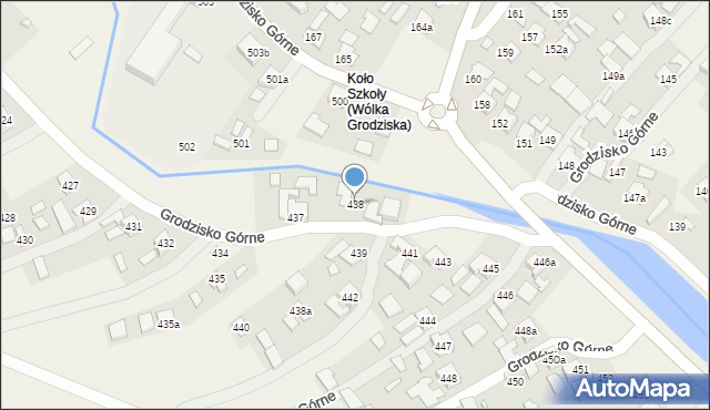 Grodzisko Górne, Grodzisko Górne, 438, mapa Grodzisko Górne