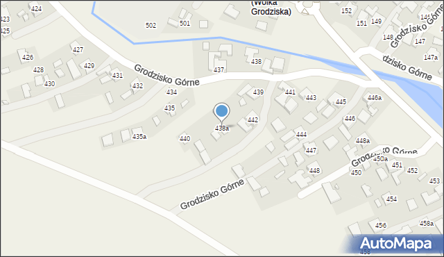 Grodzisko Górne, Grodzisko Górne, 438a, mapa Grodzisko Górne