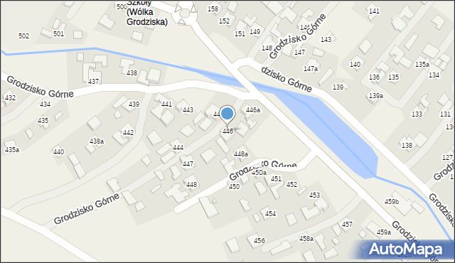 Grodzisko Górne, Grodzisko Górne, 446, mapa Grodzisko Górne