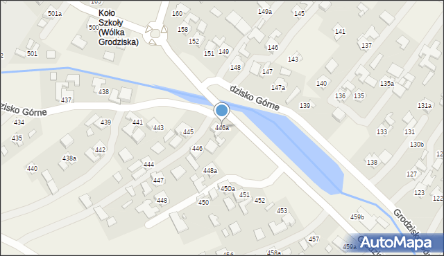 Grodzisko Górne, Grodzisko Górne, 446a, mapa Grodzisko Górne