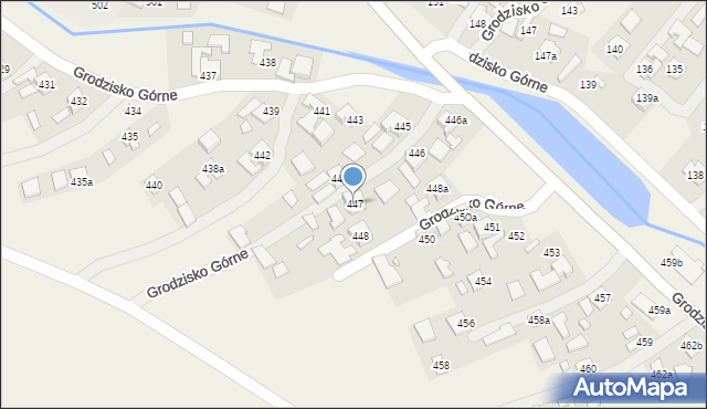 Grodzisko Górne, Grodzisko Górne, 447, mapa Grodzisko Górne