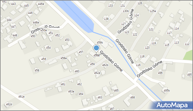 Grodzisko Górne, Grodzisko Górne, 459a, mapa Grodzisko Górne