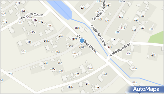 Grodzisko Górne, Grodzisko Górne, 462b, mapa Grodzisko Górne