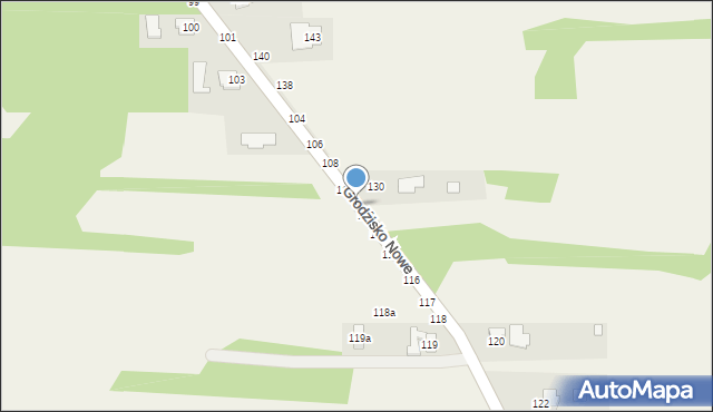 Grodzisko Nowe, Grodzisko Nowe, 111, mapa Grodzisko Nowe