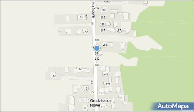 Grodzisko Nowe, Grodzisko Nowe, 183, mapa Grodzisko Nowe