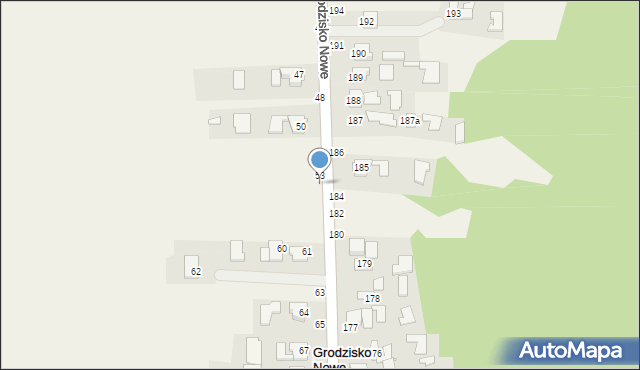 Grodzisko Nowe, Grodzisko Nowe, 54, mapa Grodzisko Nowe