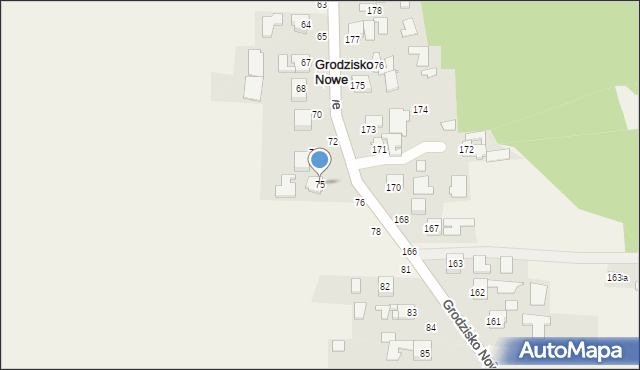 Grodzisko Nowe, Grodzisko Nowe, 75, mapa Grodzisko Nowe